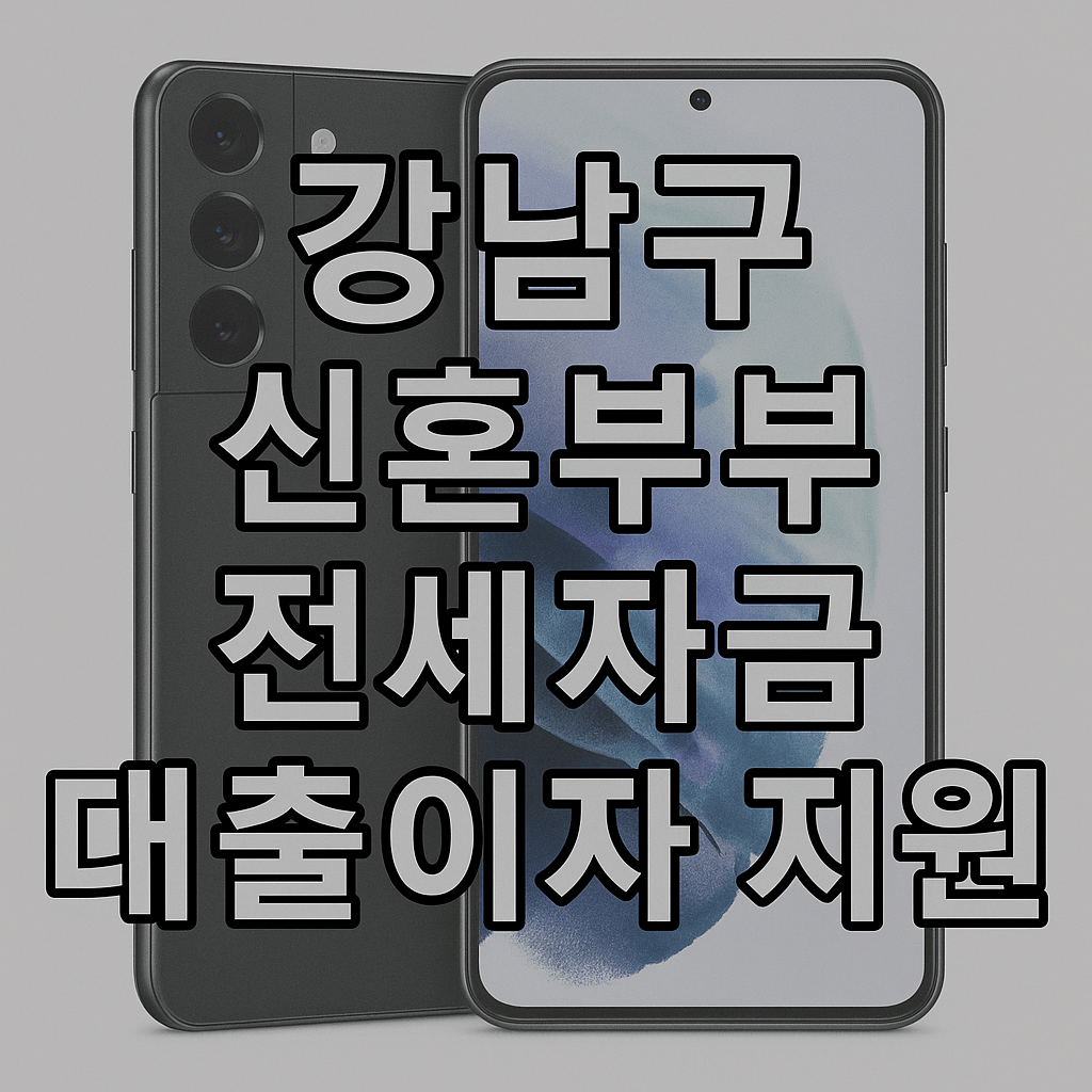 강남구 신혼부부 대출이자 지원