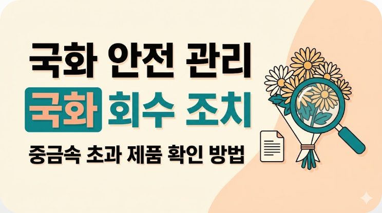 국화 회수 조치