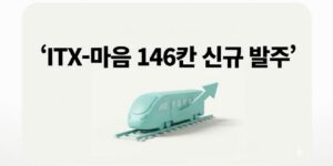 ITX-마음 146칸 신규 발주, 코레일 열차 확충 핵심 정리