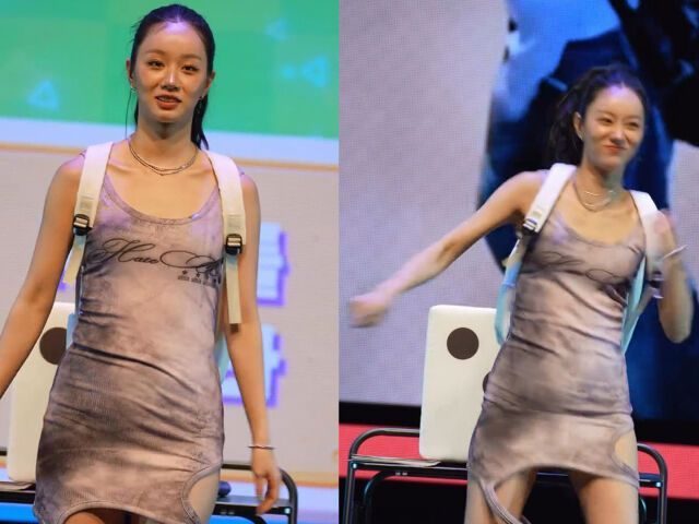 혜리 팬미팅 의상 논란